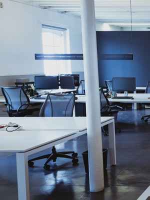 Kancelářské prostory moderní bezpečné budovy